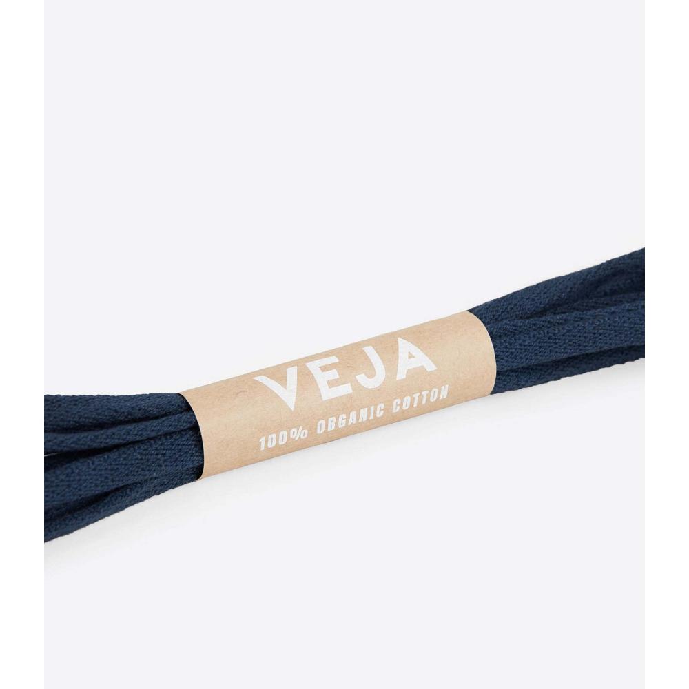 Veja LACES ORGANIC COTTON NAUTICO Women's Shoes Blue | CA 471PJJ